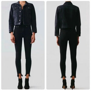 AGOLDE Sophie Ankle Jean Black Size 31